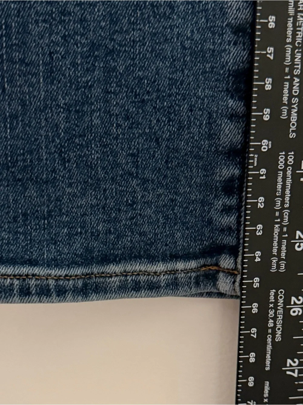 Madewell Mid Rise Stovepipe Jeans Womens 25P Petite Blue Straight Denim